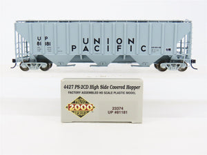 HO Scale PROTO 2000 23374 UP Union Pacific Railroad 3-Bay Covered Hopper #81181
