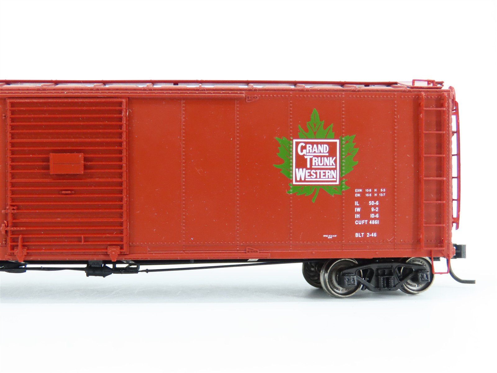 HO Scale PROTO 2000 GTW Grand Trunk Western Single Door 50' Box Car #595184