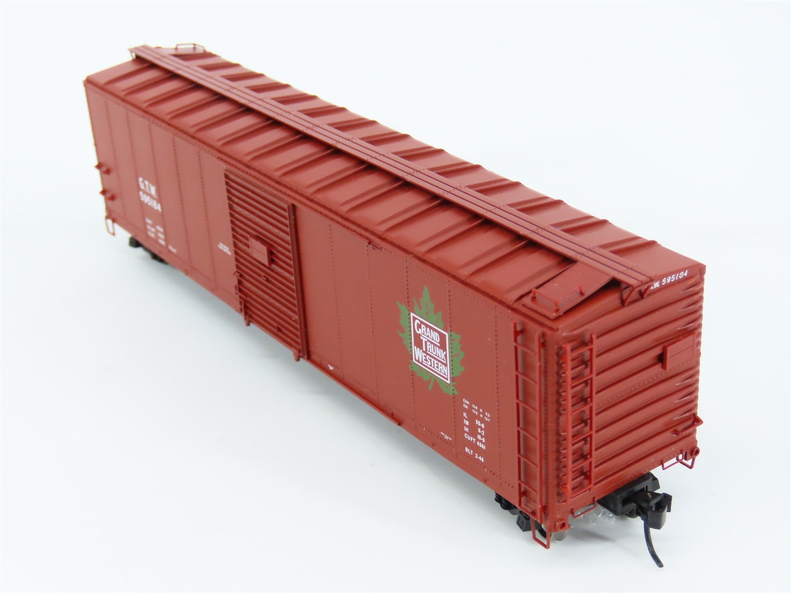 HO Scale PROTO 2000 GTW Grand Trunk Western Single Door 50' Box Car #595184