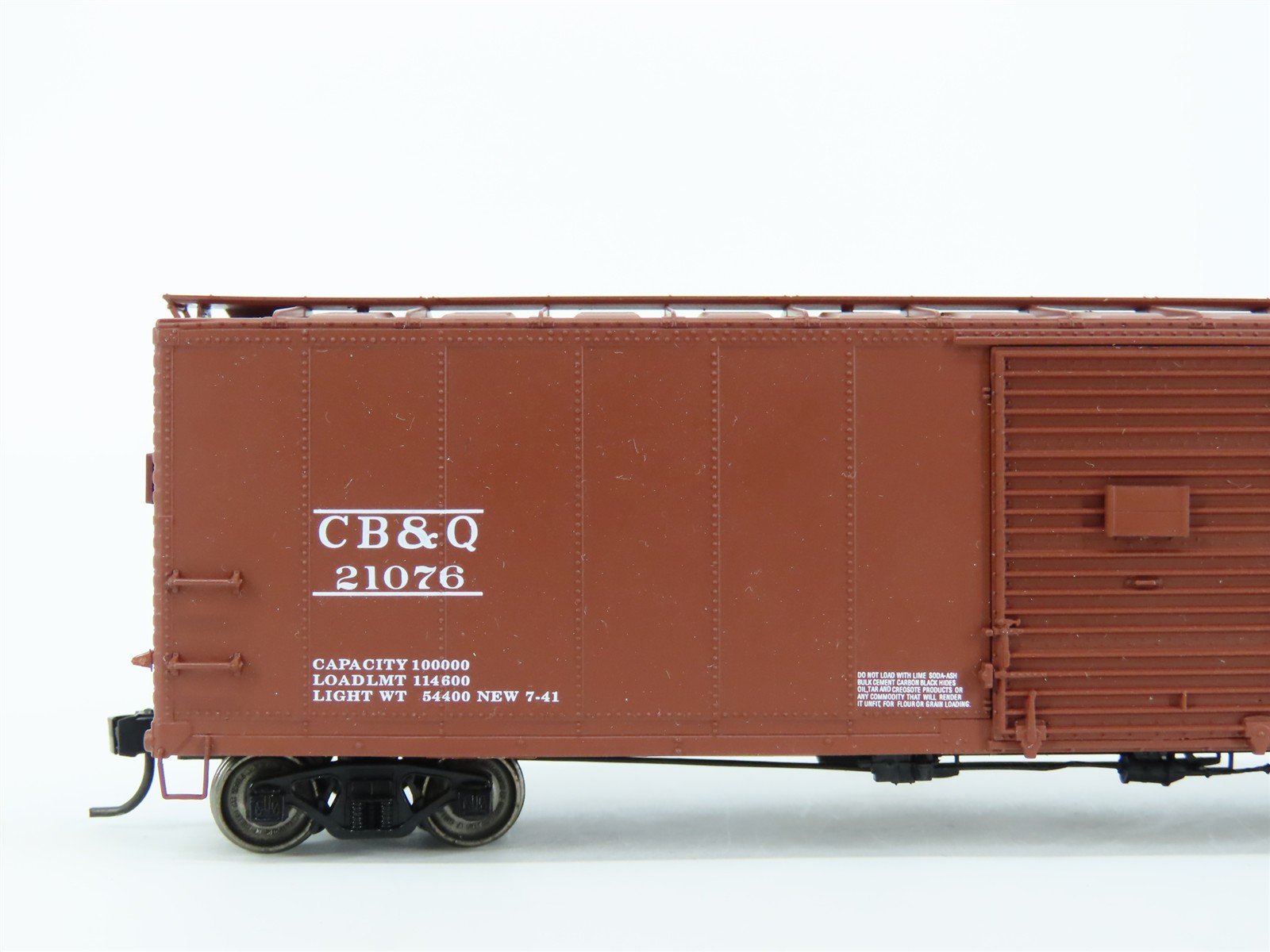 HO Scale PROTO 2000 CB&Q Burlington Route 50' Single Door Box Car #21076