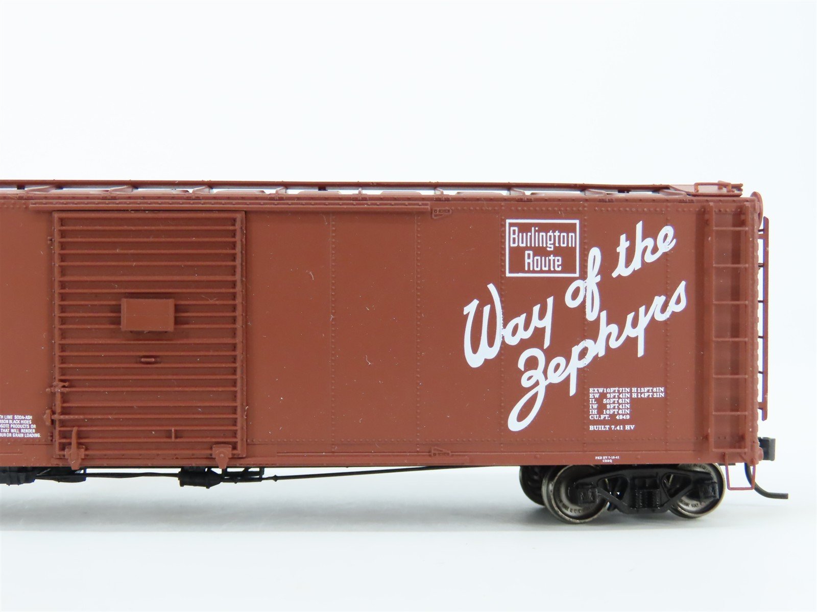 HO Scale PROTO 2000 CB&Q Burlington Route 50' Single Door Box Car #21076