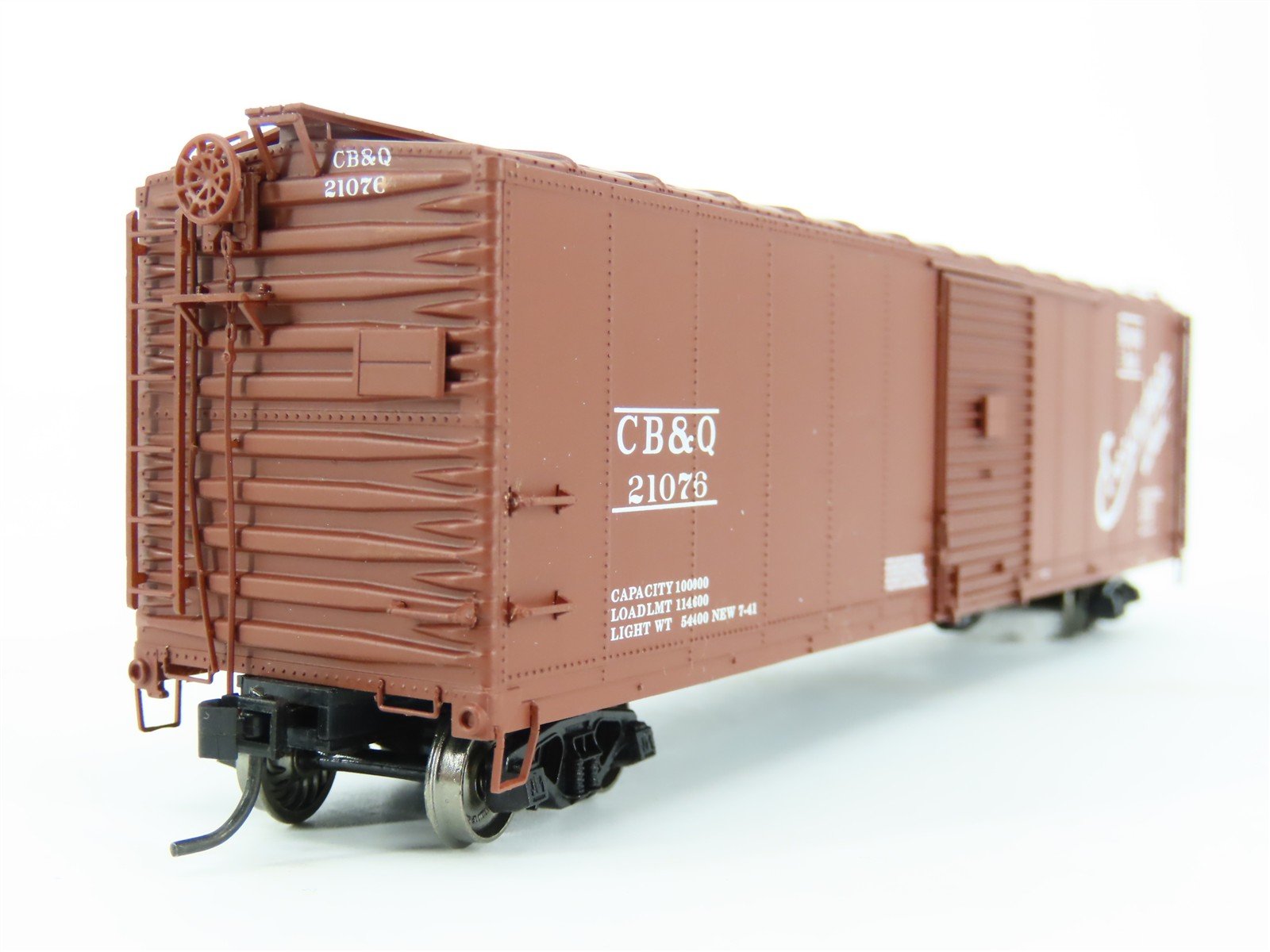 HO Scale PROTO 2000 CB&Q Burlington Route 50' Single Door Box Car #21076