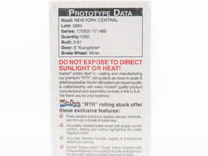 HO Scale Kadee Cars 4084 NYC New York Central System 40' PS-1 Box Car #170749