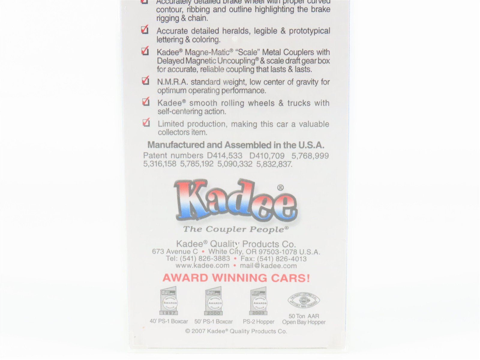 HO Scale Kadee Cars 4084 NYC New York Central System 40' PS-1 Box Car #170749