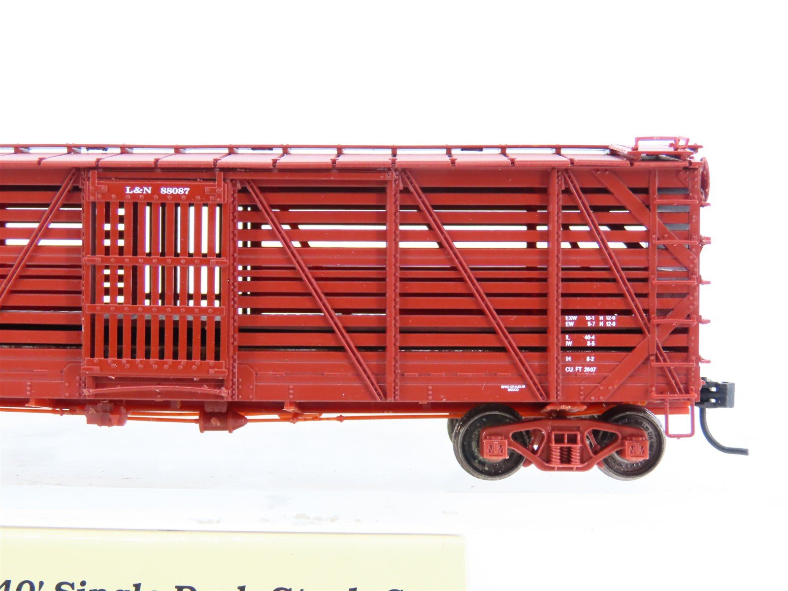 HO Scale Proto 2000 L&N Louisville & Nashville 40' Double Deck Stock Car #88087