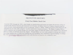 HO Scale Proto 2000 L&N Louisville & Nashville 40' Double Deck Stock Car #88087