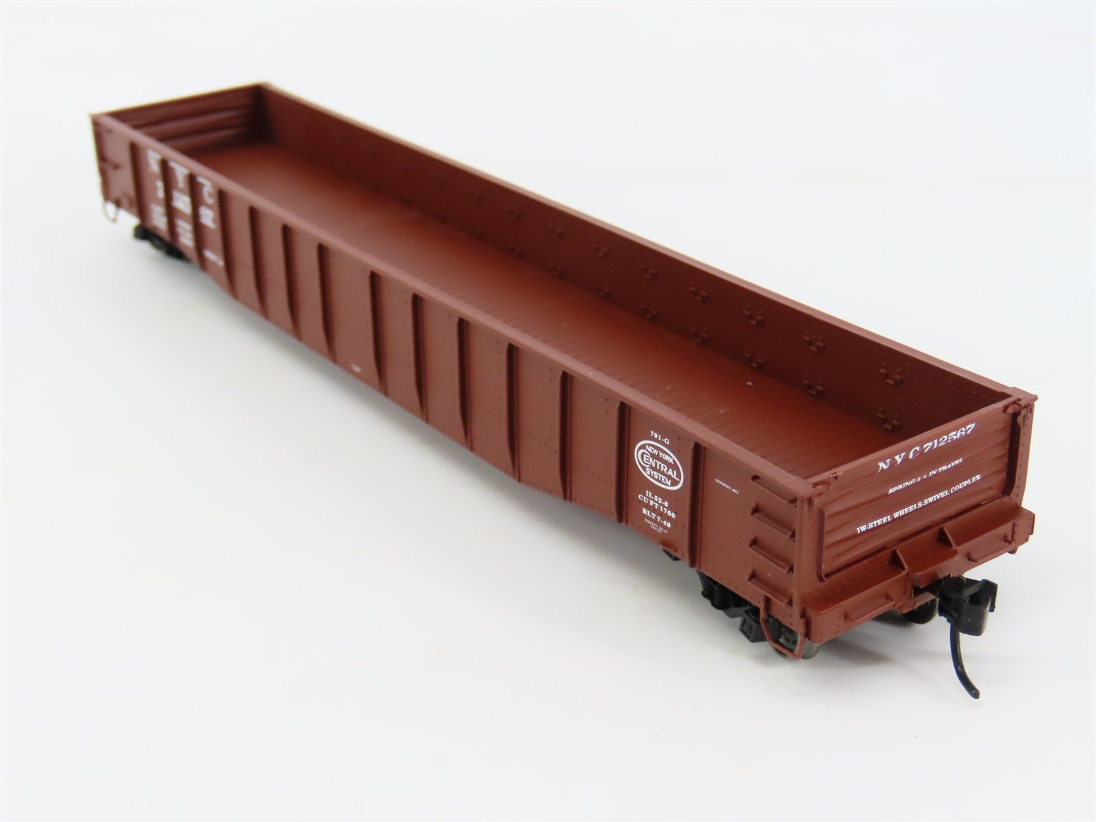 HO Scale Proto 2000 NYC New York Central 52' Drop End Mill Gondola #712567