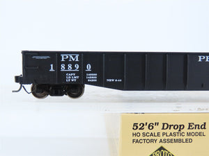 HO Scale Proto 2000 PM Pere Marquette 52' Drop End Mill Gondola #18899