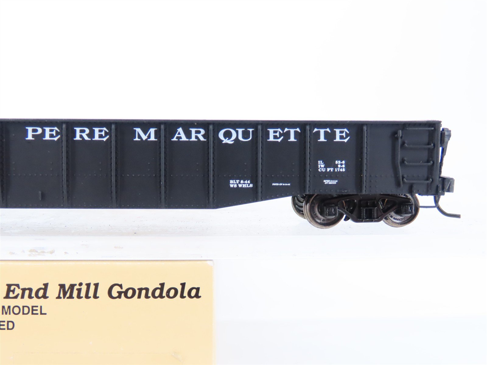 HO Scale Proto 2000 PM Pere Marquette 52' Drop End Mill Gondola #18899