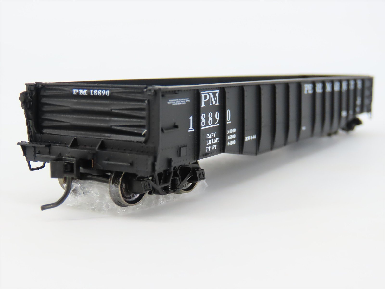 HO Scale Proto 2000 PM Pere Marquette 52' Drop End Mill Gondola #18899