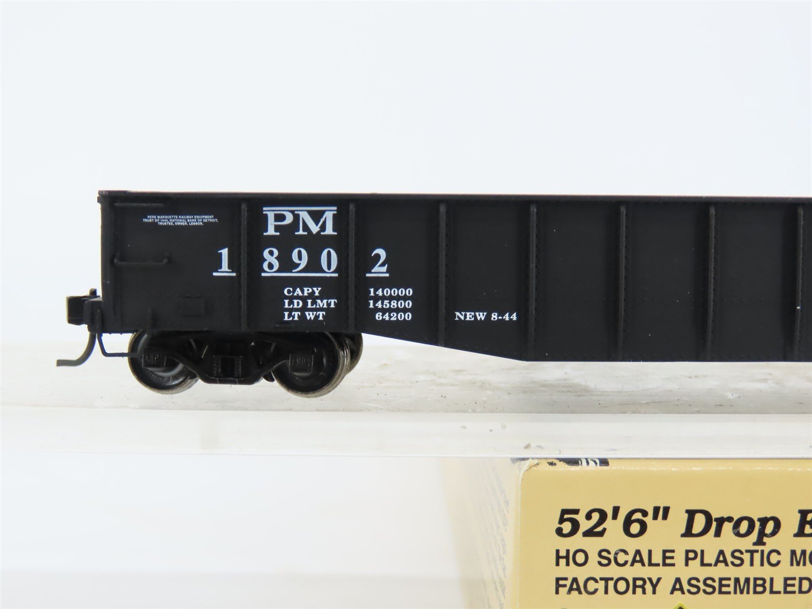 HO Scale Proto 2000 PM Pere Marquette 52' Drop End Mill Gondola #18902