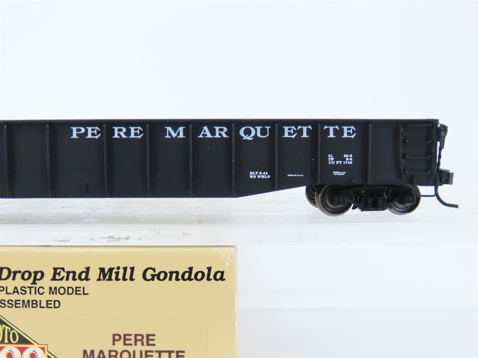 HO Scale Proto 2000 PM Pere Marquette 52' Drop End Mill Gondola #18867