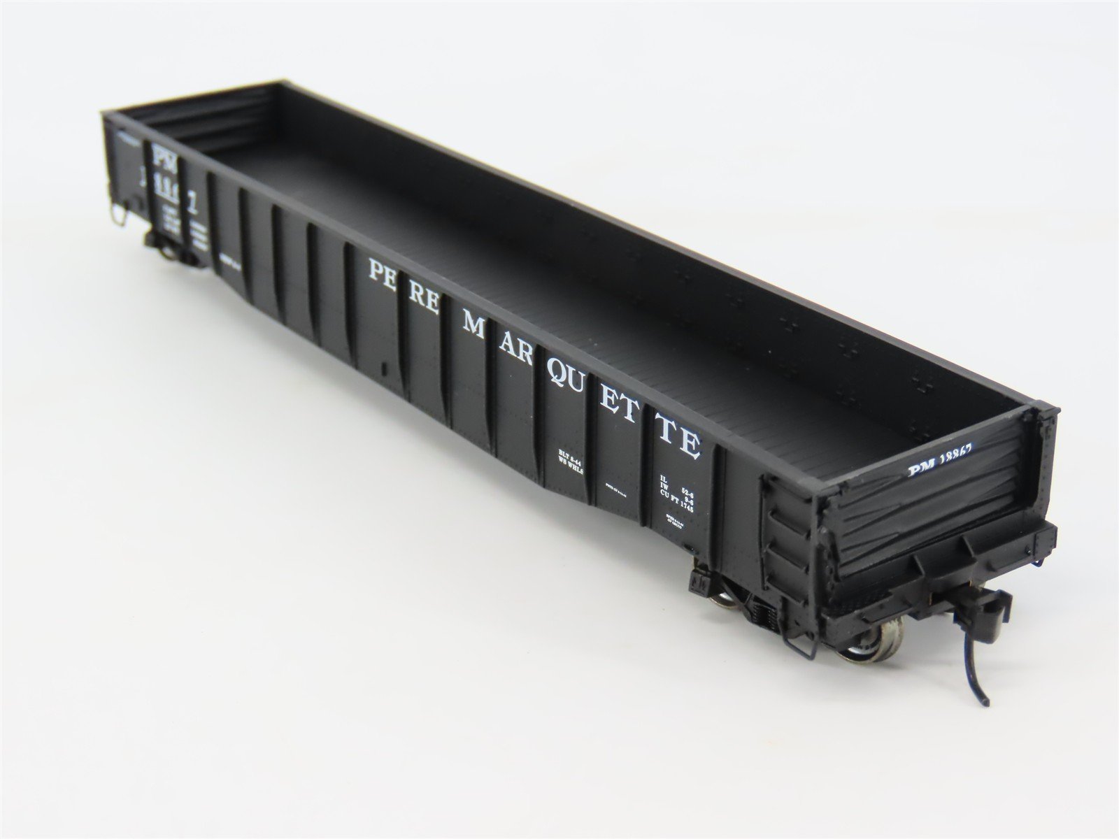 HO Scale Proto 2000 PM Pere Marquette 52' Drop End Mill Gondola #18867