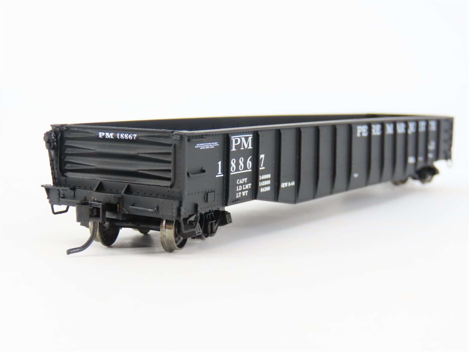 HO Scale Proto 2000 PM Pere Marquette 52' Drop End Mill Gondola #18867