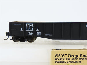 HO Scale Proto 2000 PM Pere Marquette 52' Drop End Mill Gondola #18847