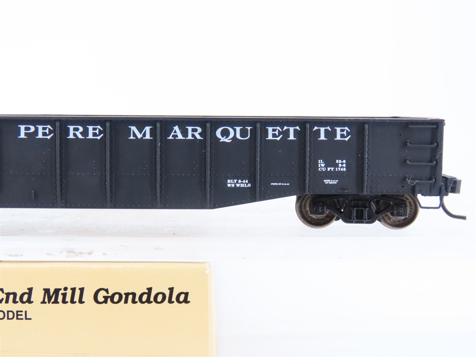 HO Scale Proto 2000 PM Pere Marquette 52' Drop End Mill Gondola #18847