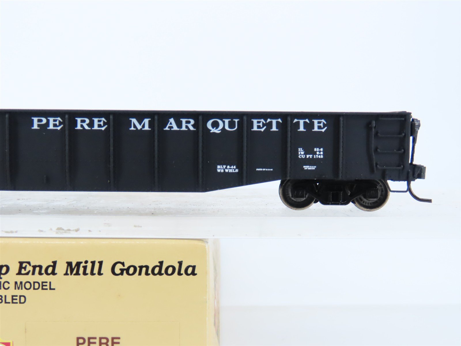 HO Scale Proto 2000 PM Pere Marquette 52' Drop End Mill Gondola #18854