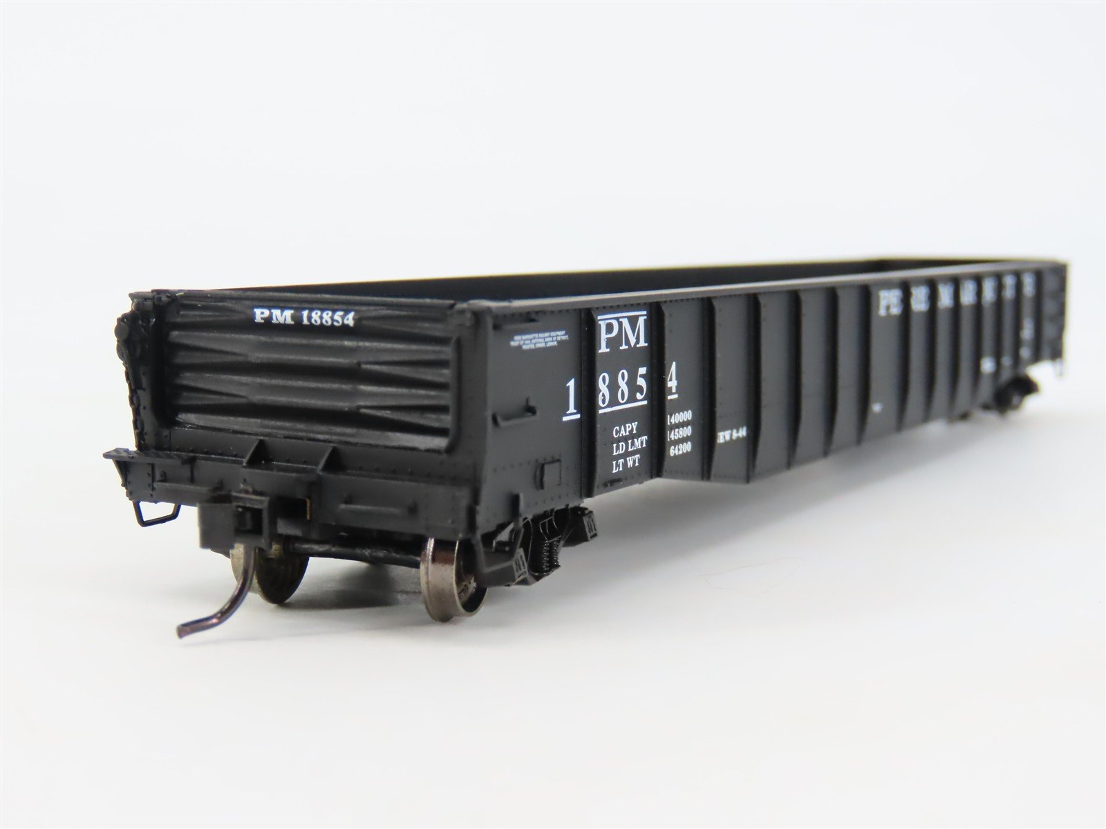 HO Scale Proto 2000 PM Pere Marquette 52' Drop End Mill Gondola #18854