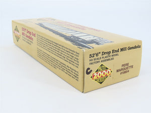 HO Scale Proto 2000 PM Pere Marquette 52' Drop End Mill Gondola #18854