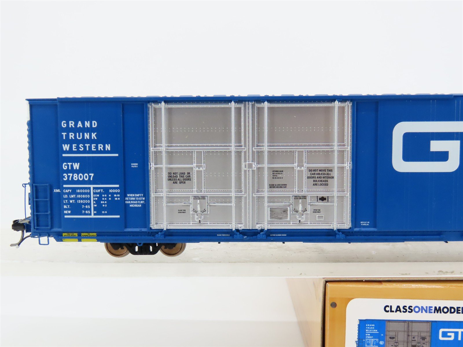 HO Scale Class One Models FC00415 GTW Railway 86' Auto Parts Boxcar #378007