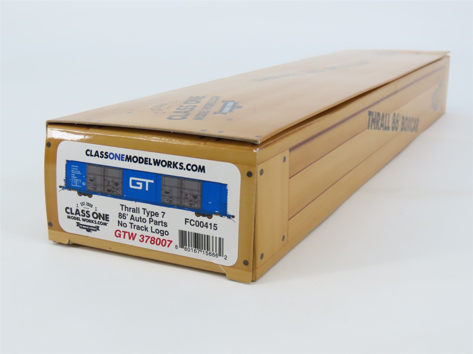 HO Scale Class One Models FC00415 GTW Railway 86' Auto Parts Boxcar #378007