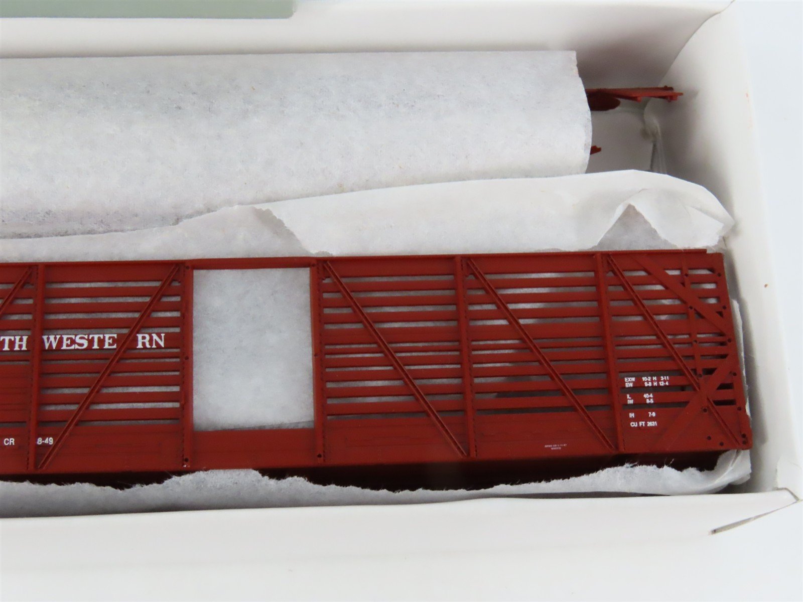 HO PROTO 2000 Kit CNW Chicago North Western 40' Single Deck Stock Car #36627