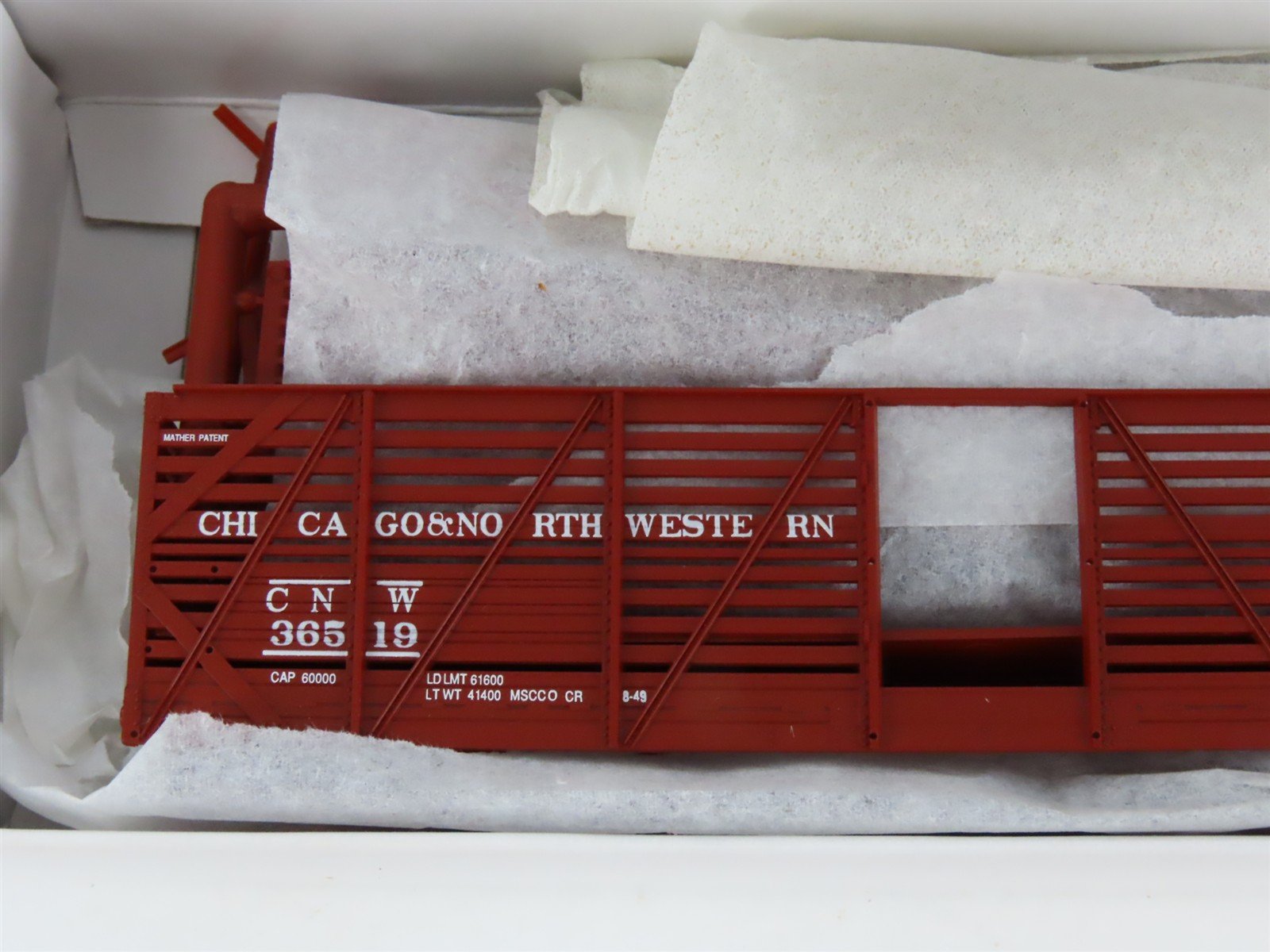 HO Scale PROTO 2000 Kit #21201 CNW Chicago North Western 40' Stock Car #36519