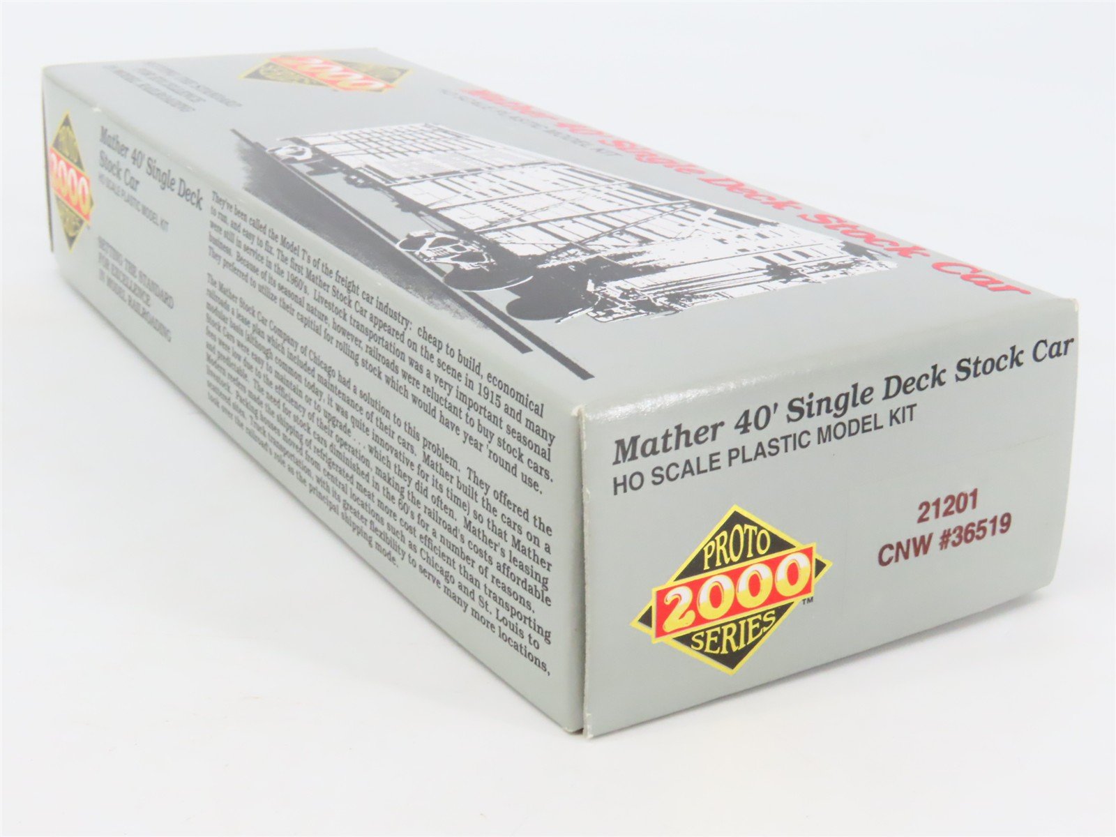 HO Scale PROTO 2000 Kit #21201 CNW Chicago North Western 40' Stock Car #36519