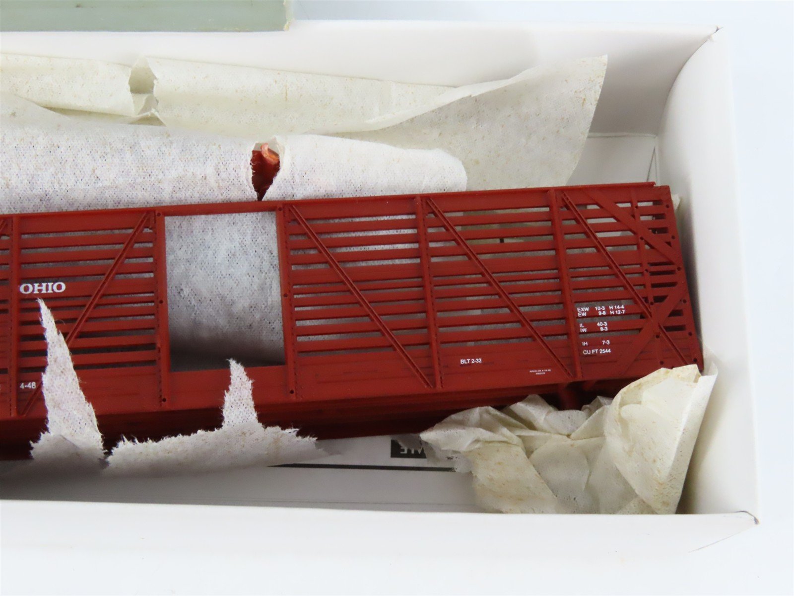 HO Scale PROTO 2000 Kit #21197 B&O Baltimore & Ohio 40' Stock Car #112058