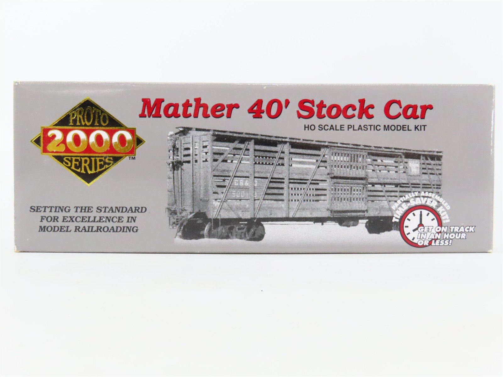 HO Scale PROTO 2000 Kit #30948 GM&O Gulf Mobile & Ohio 40' Stock Car #108024