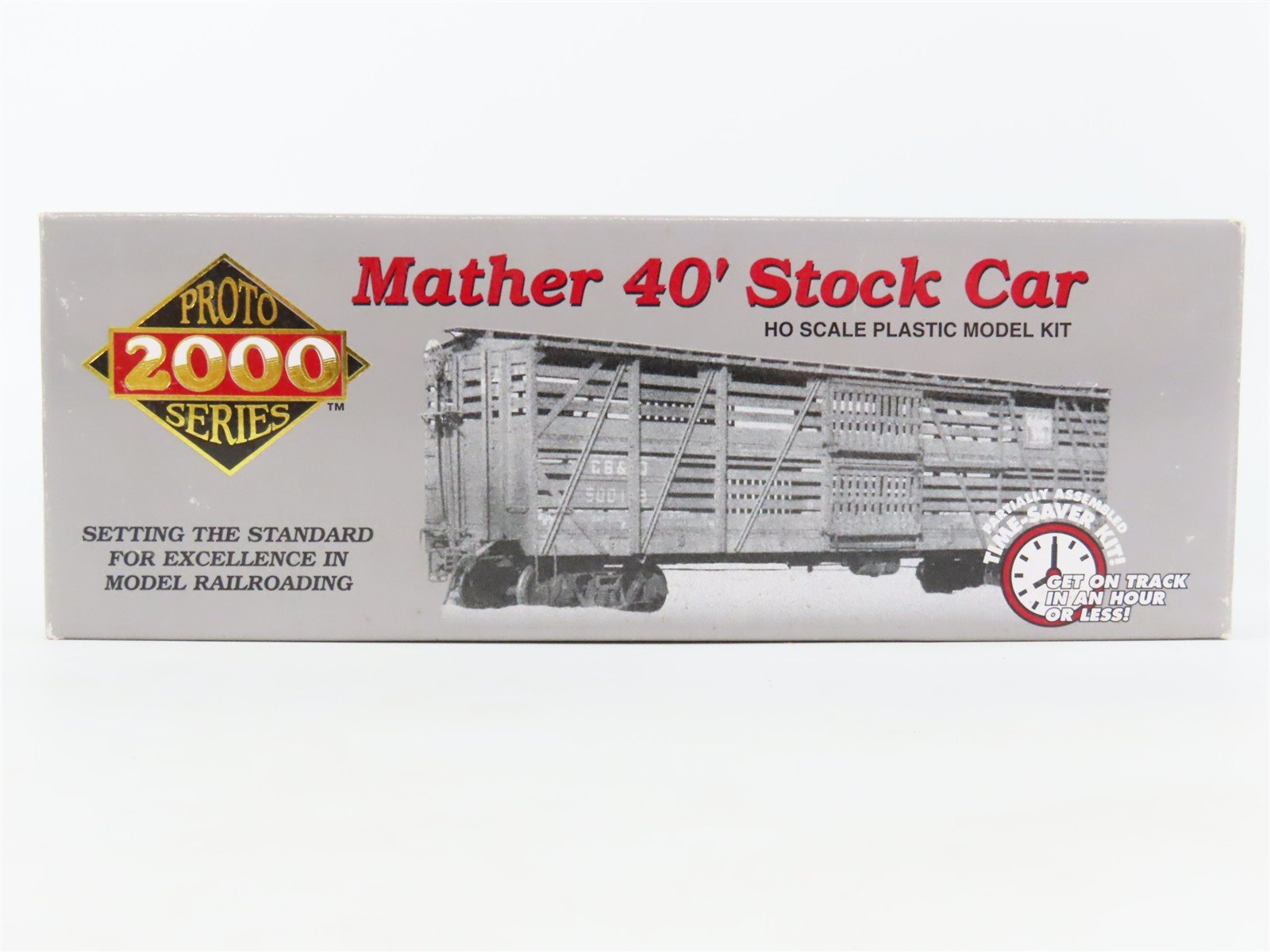HO Scale PROTO 2000 Kit #30949 GM&O Gulf Mobile & Ohio 40' Stock Car #108102