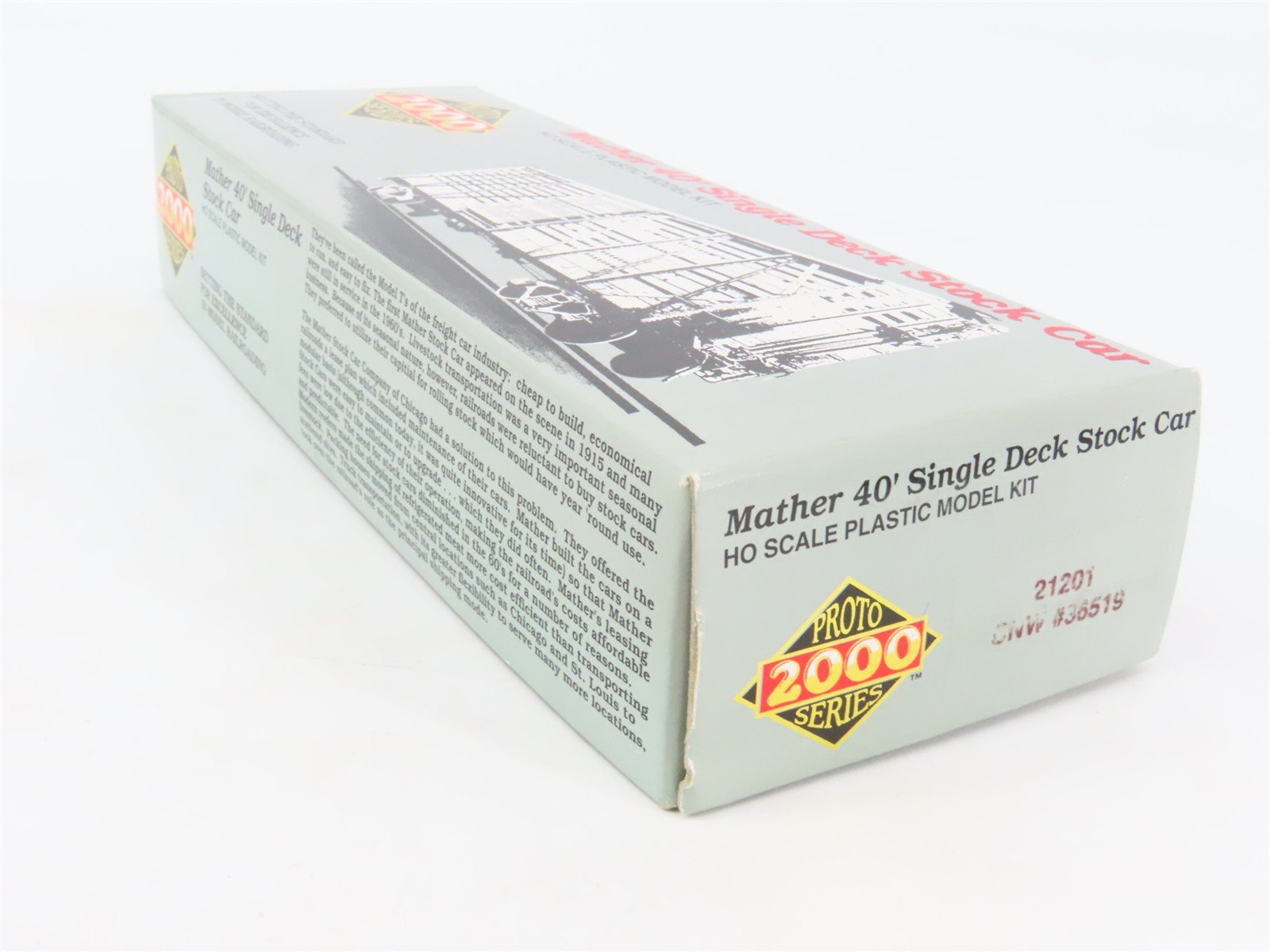 HO Scale PROTO 2000 Kit #21201 CNW Chicago North Western 40' Stock Car #36519