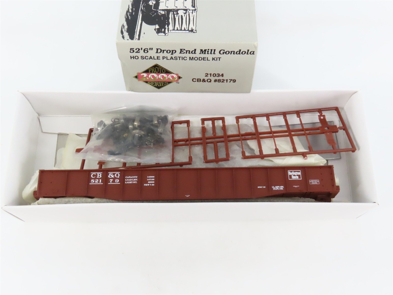 HO Scale PROTO 2000 Kit #21034 CB&Q Burlington Route 52' 6