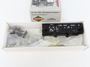 HO Scale PROTO 2000 Kit 23806 C&O Chesapeake & Ohio 2-Bay Open Hopper #54398