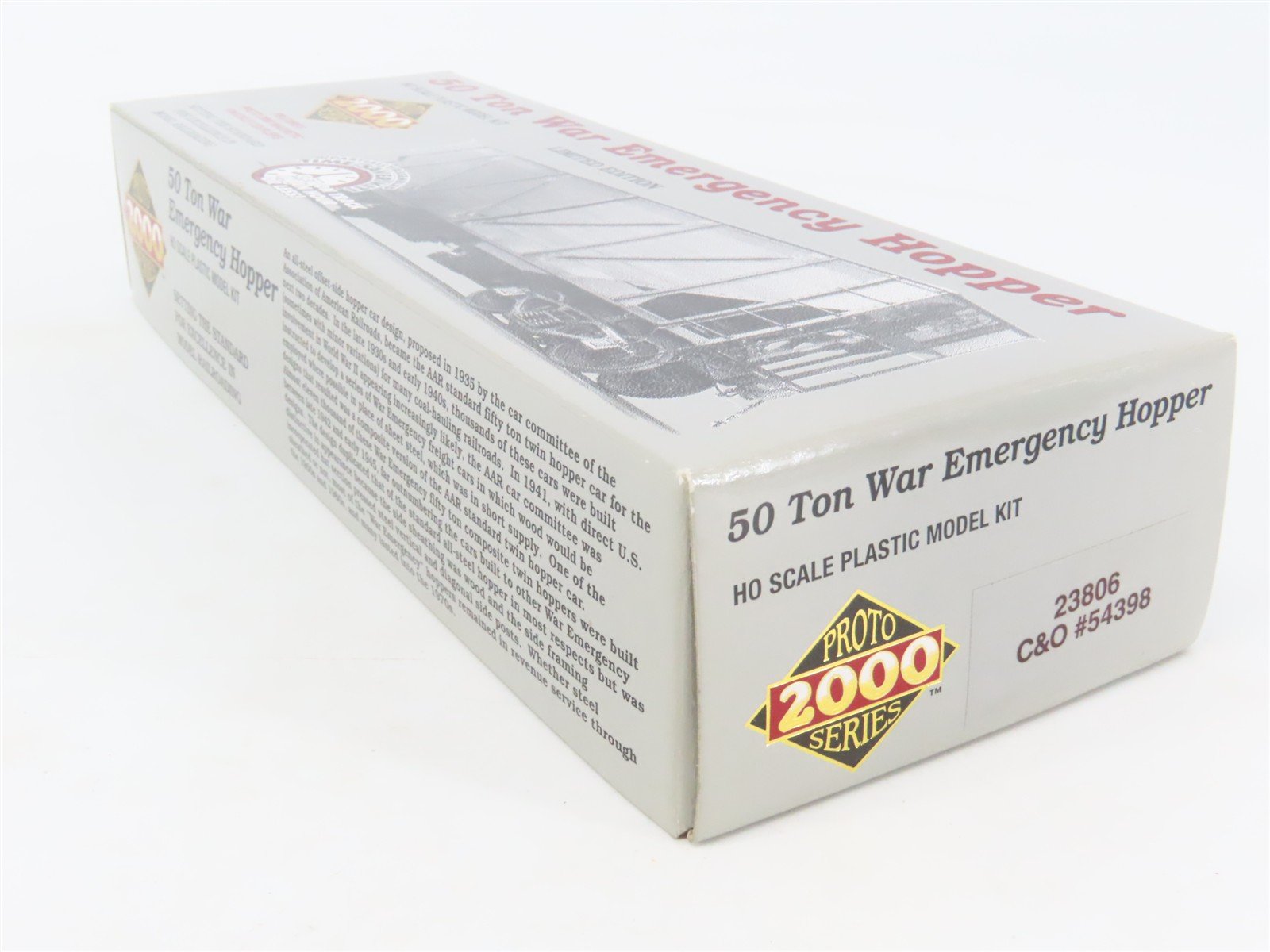 HO Scale PROTO 2000 Kit 23806 C&O Chesapeake & Ohio 2-Bay Open Hopper #54398