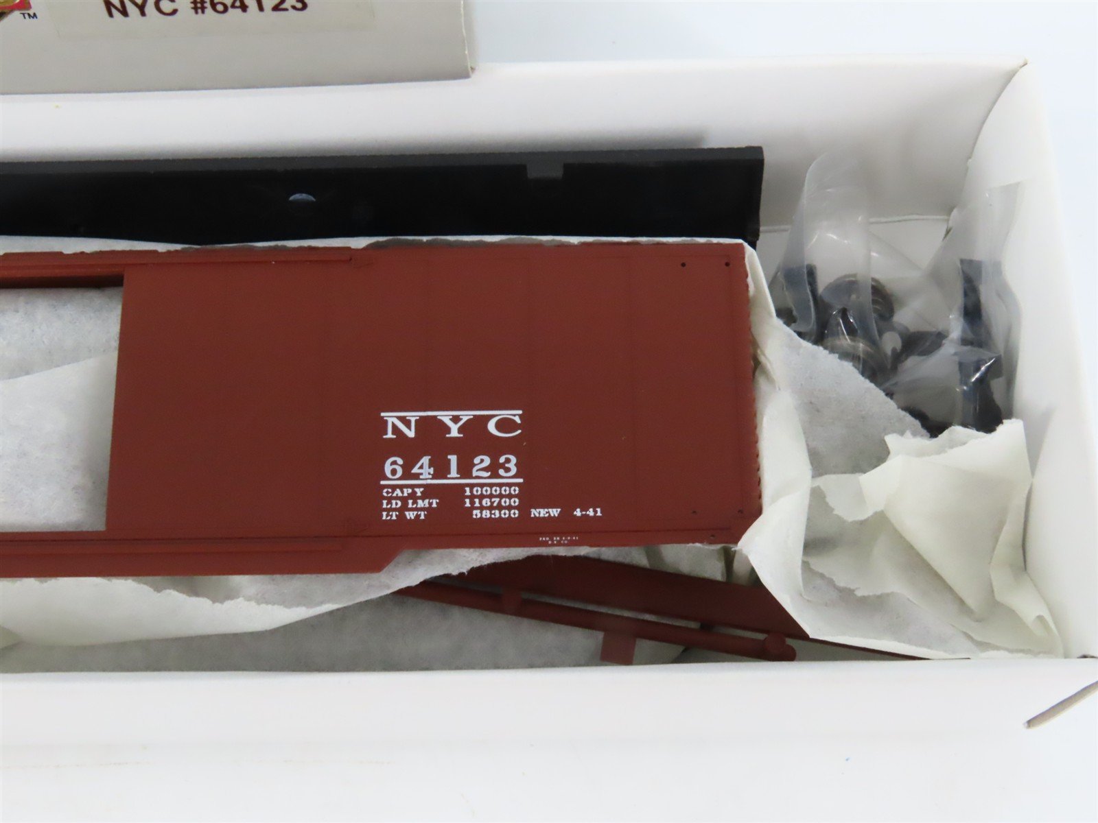 HO Scale PROTO 2000 Kit #8415 NYC New York Central System 50' Box Car #64123