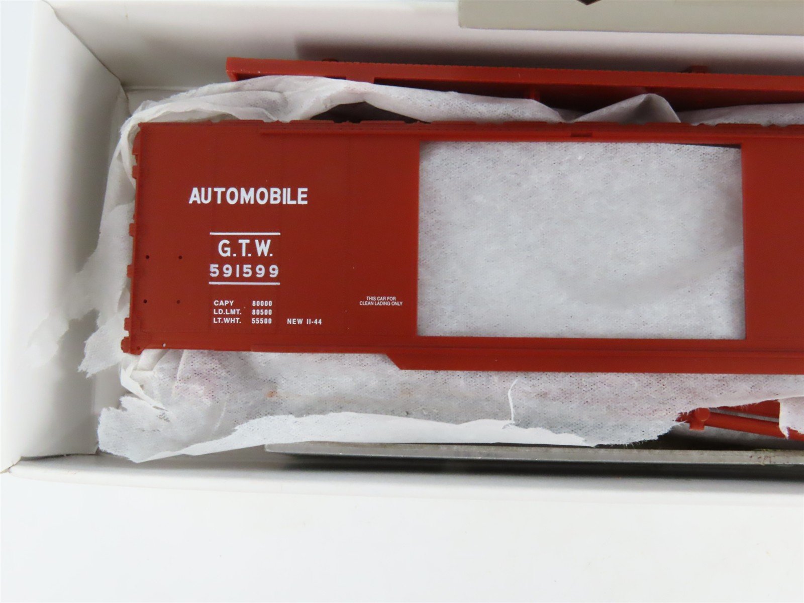 HO Scale PROTO 2000 Kit #21022 GTW Grand Trunk Western 50' Box Car #591599