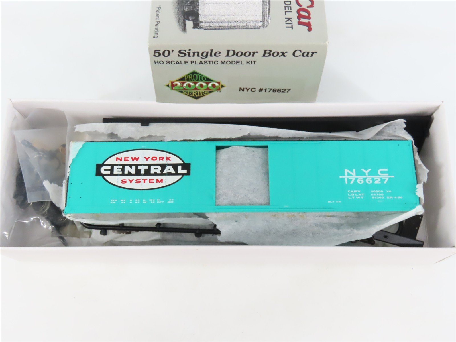 HO Scale PROTO 2000 Kit NYC New York Central 50' Single Door Box Car #176627