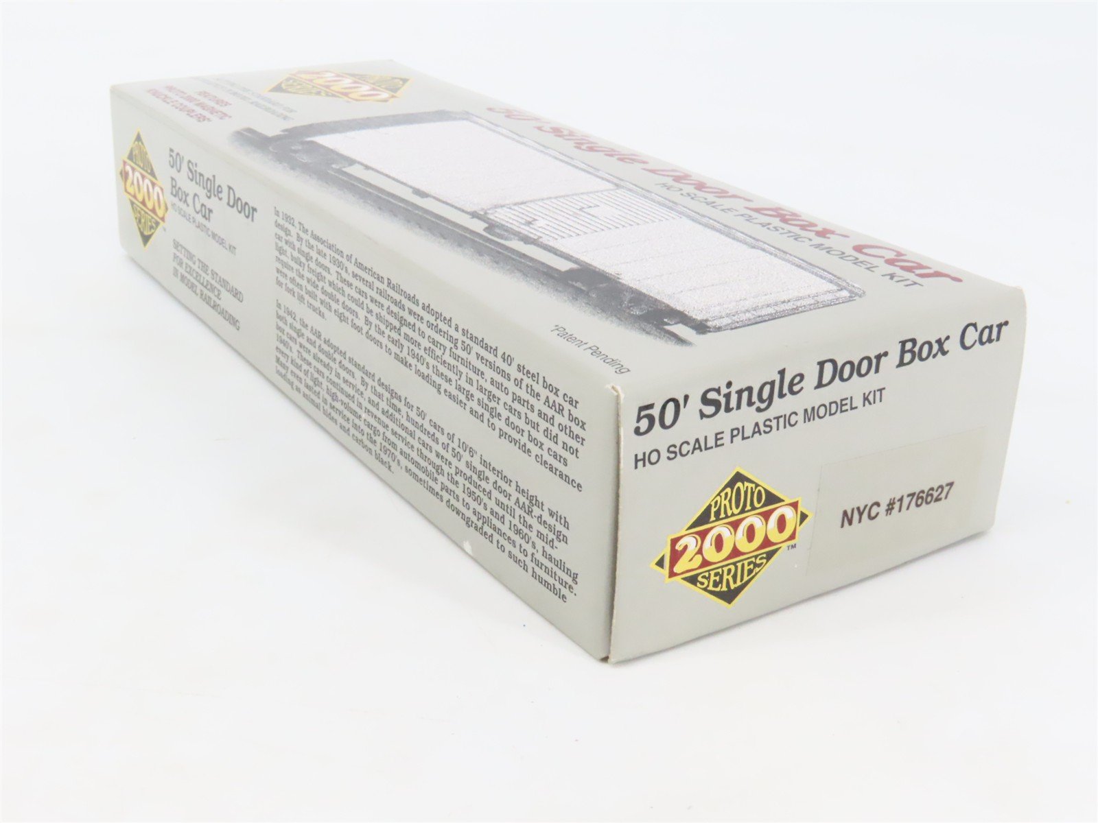 HO Scale PROTO 2000 Kit NYC New York Central 50' Single Door Box Car #176627