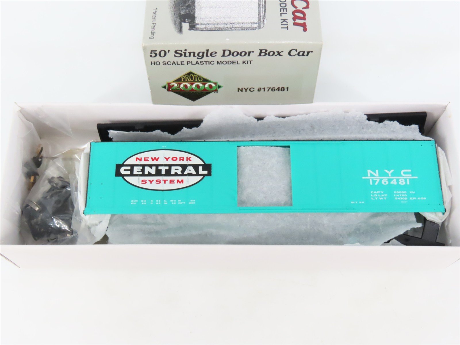 HO Scale PROTO 2000 Kit NYC New York Central 50' Single Door Box Car #176481