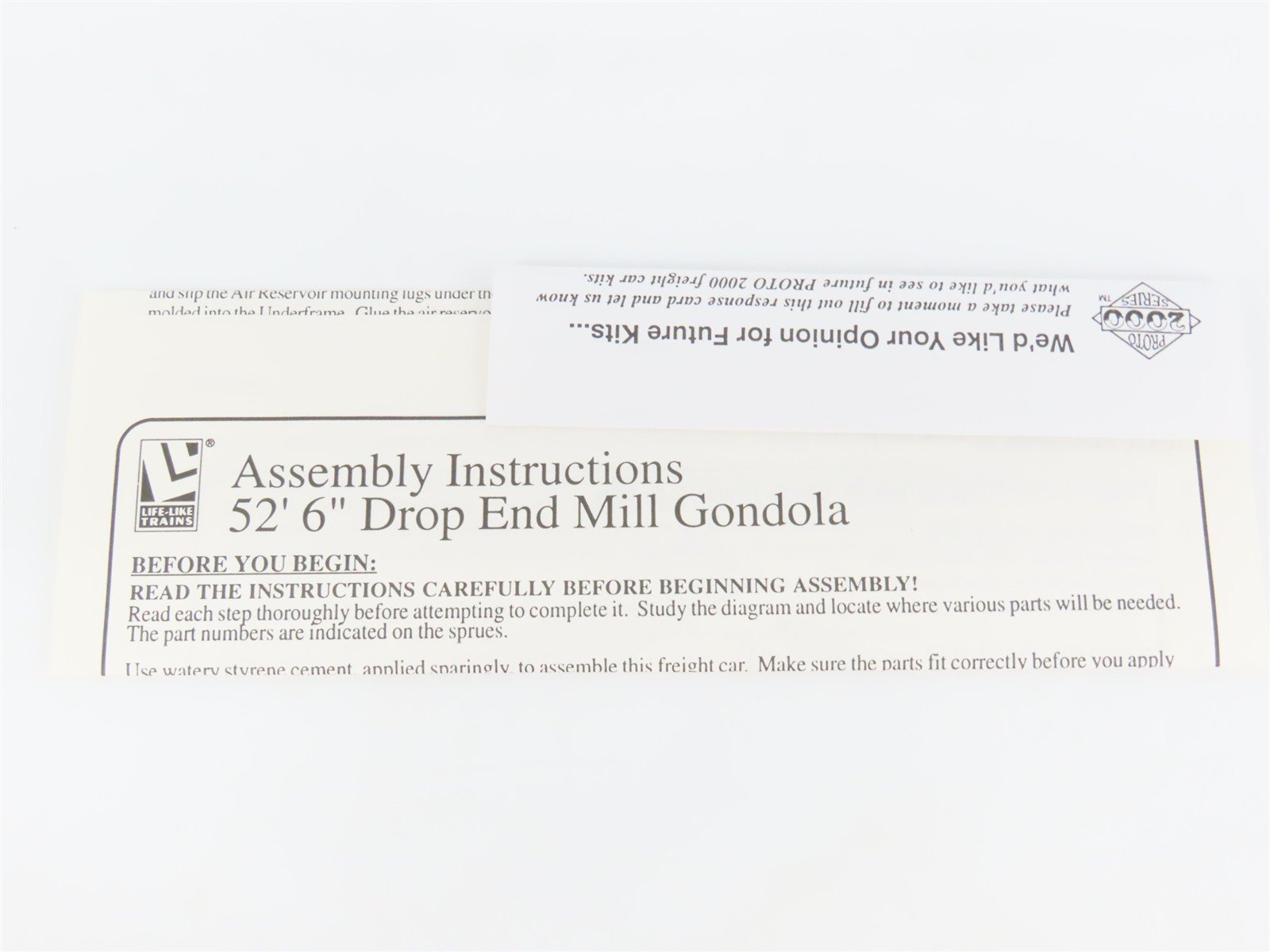 HO Scale PROTO 2000 Kit #8483 PM Pere Marquette 52' 6