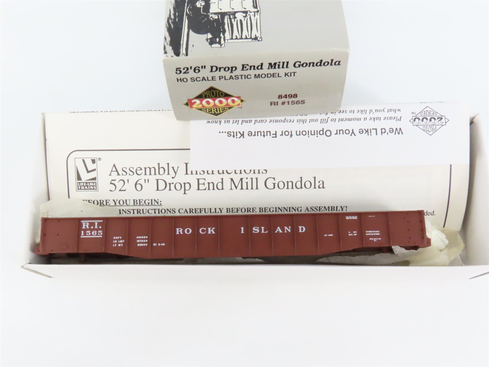 HO Scale PROTO 2000 Kit #8498 RI Rock Island Railroad 52' 6