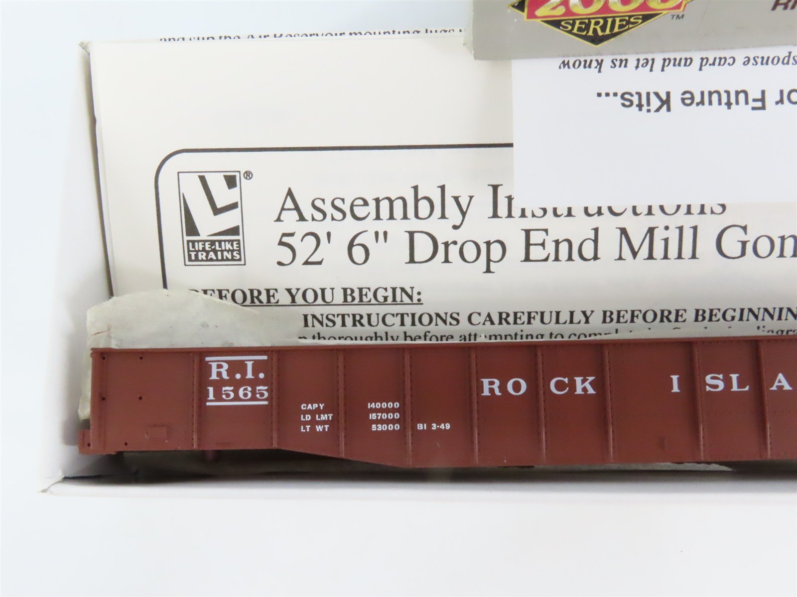 HO Scale PROTO 2000 Kit #8498 RI Rock Island Railroad 52' 6