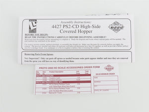 HO Scale PROTO 2000 Kit #21878 MKT 3-Bay High Side Covered Hopper #9636