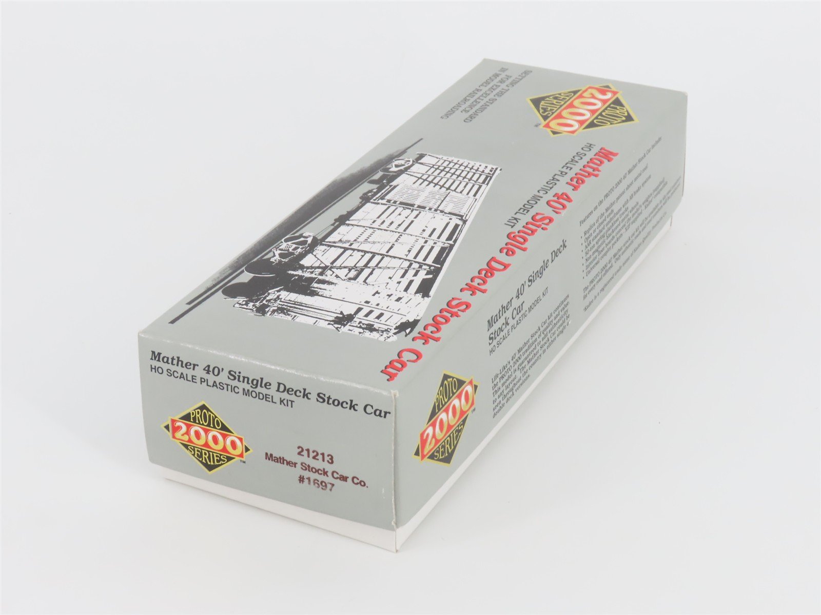 HO Scale PROTO 2000 Kit #21213 MSCX Mather 40' Single Deck Stock Car #1697
