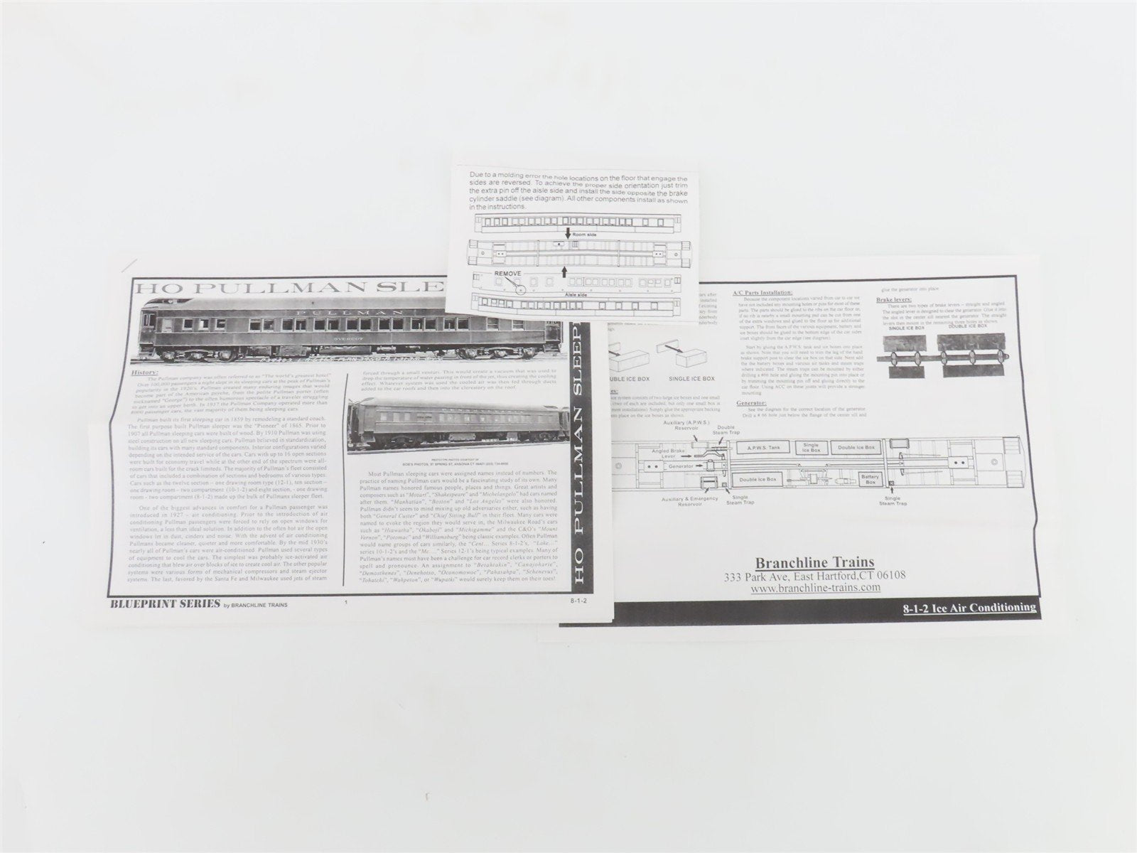 HO Scale Branchline 5030 C&O Chesapeake & Ohio 8-1-2 Sleeper Passenger Car Kit