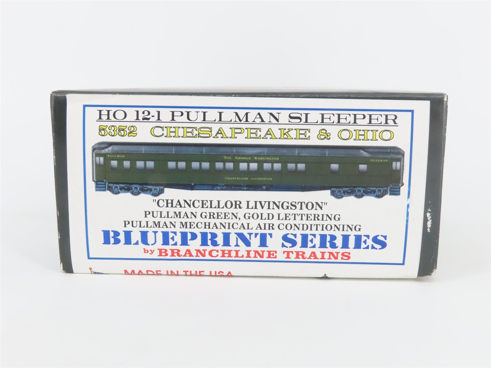 HO Scale Branchline 5352 C&O Chesapeake & Ohio 12-1 Sleeper Passenger Car Kit