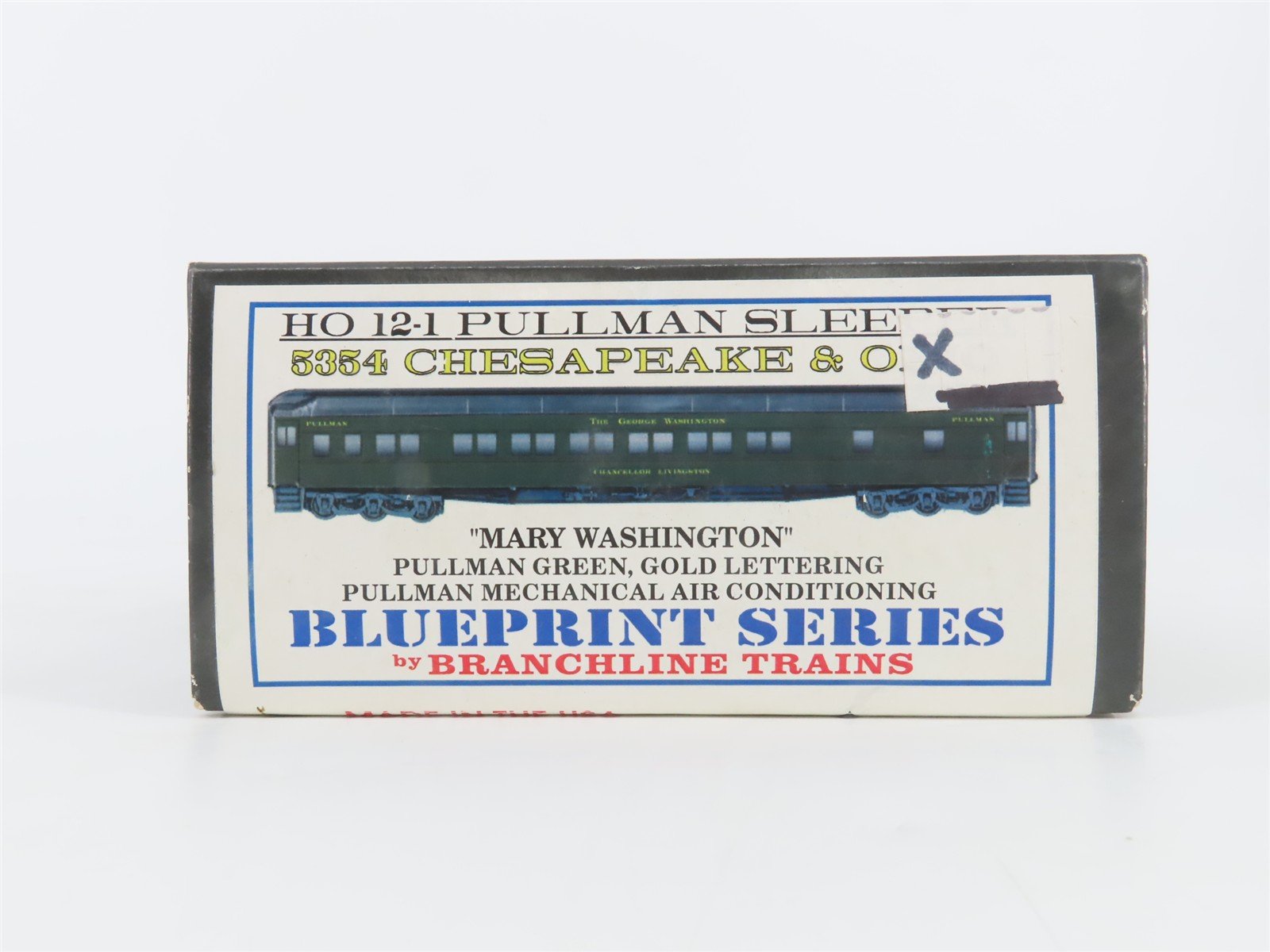 HO Scale Branchline 5354 C&O Chesapeake & Ohio 12-1 Sleeper Passenger Car Kit