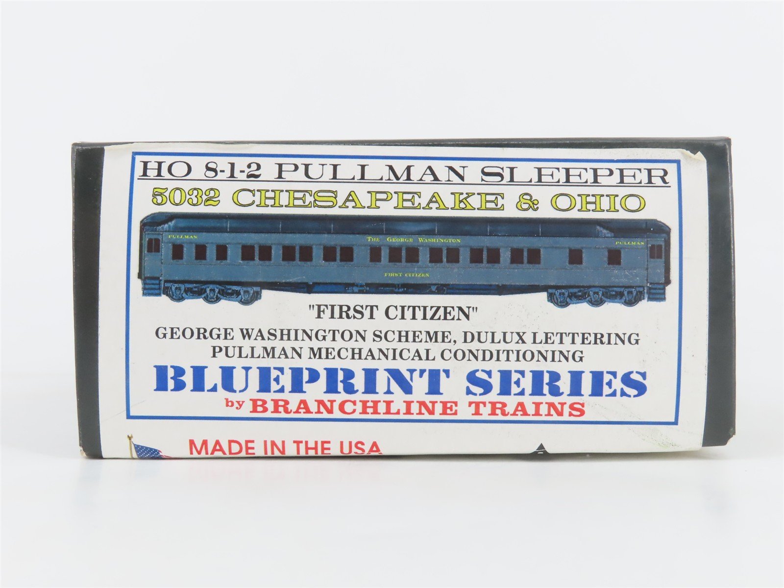 HO Scale Branchline 5032 C&O Chesapeake & Ohio 8-1-2 Sleeper Passenger Car Kit