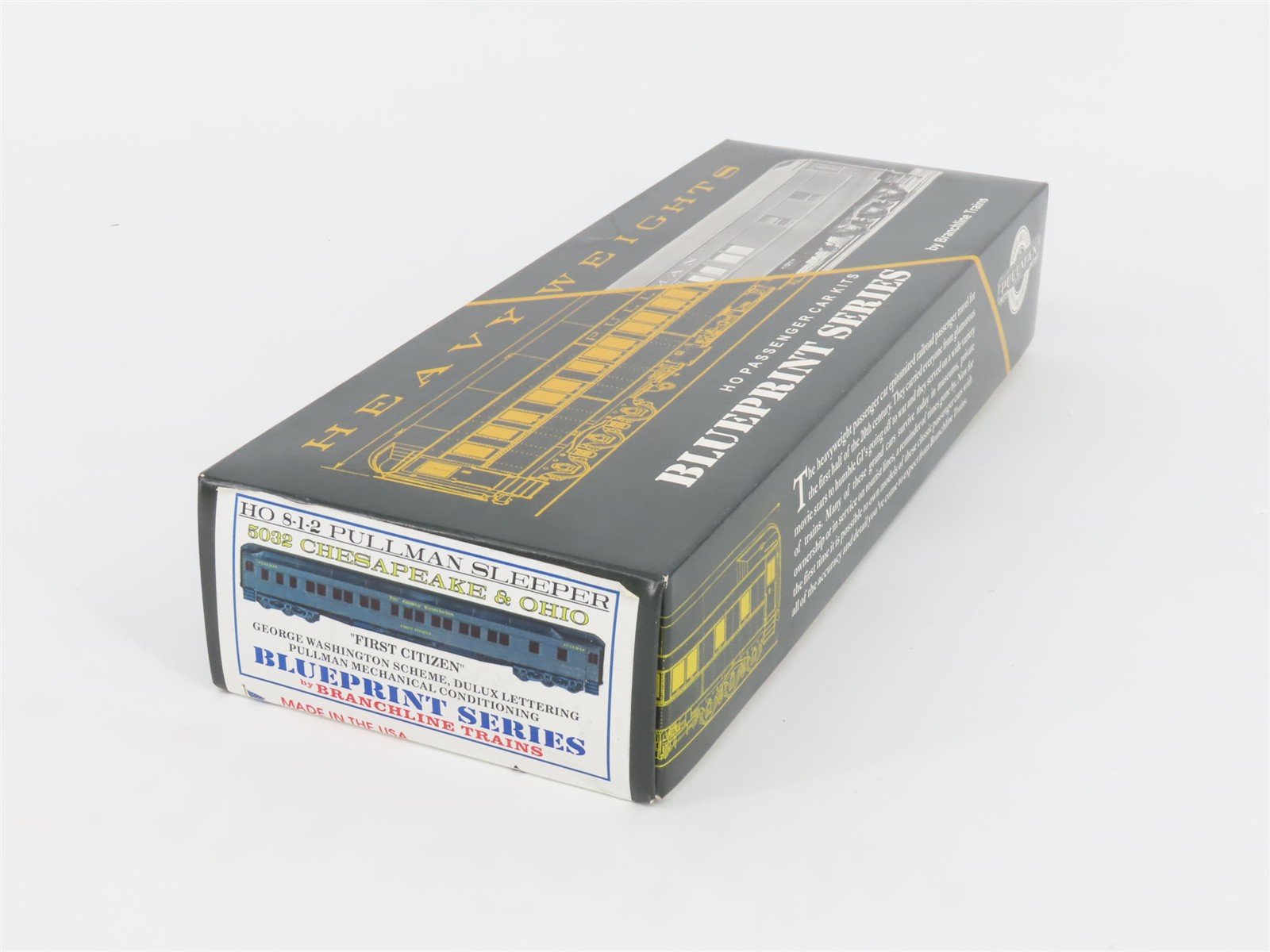 HO Scale Branchline 5032 C&O Chesapeake & Ohio 8-1-2 Sleeper Passenger Car Kit